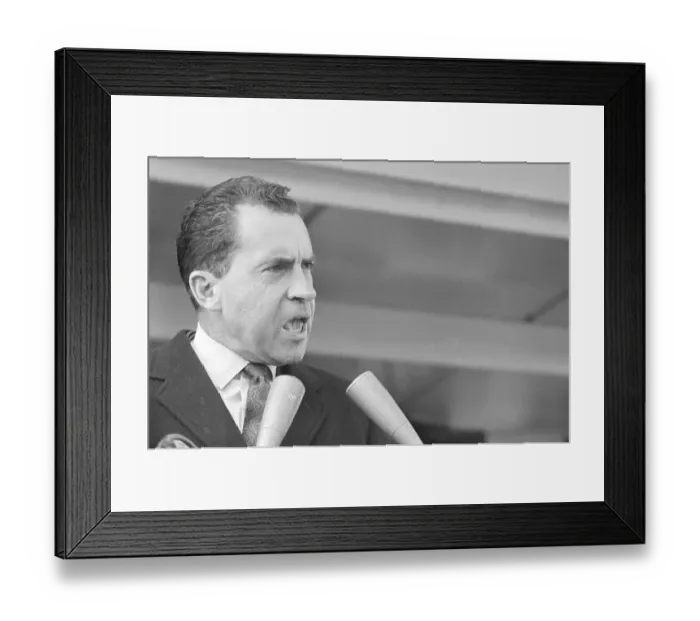Framed Print : Vice President Nixon Speaking Framed Print : Vice President Nixon Speaking