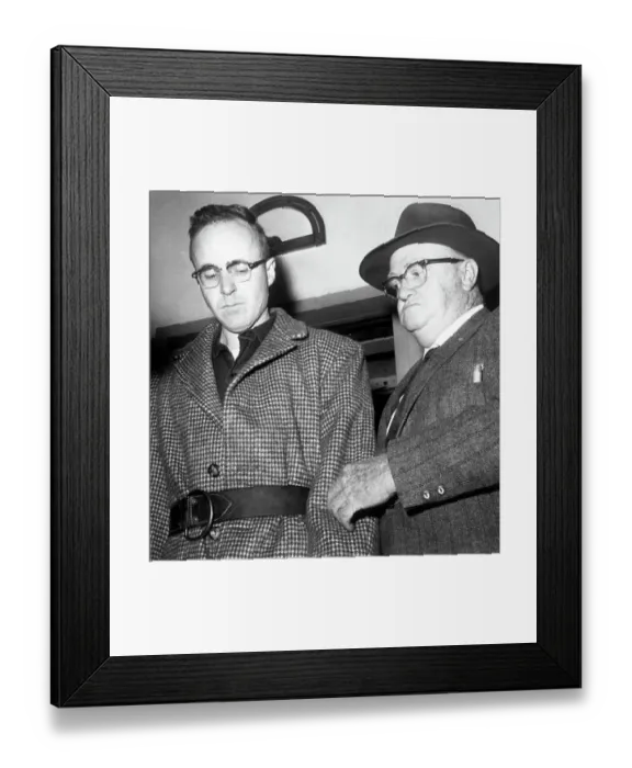 Framed Print : Charles Morris Escorting Joseph Corbett, Jr Framed Print : Charles Morris Escorting Joseph Corbett, Jr
