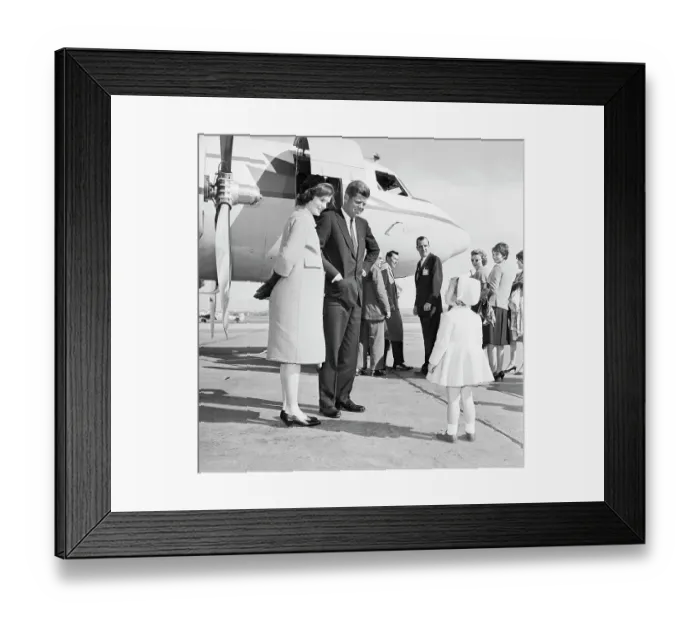 Framed Print : Senator John Kennedy Saying Goodbye to Family