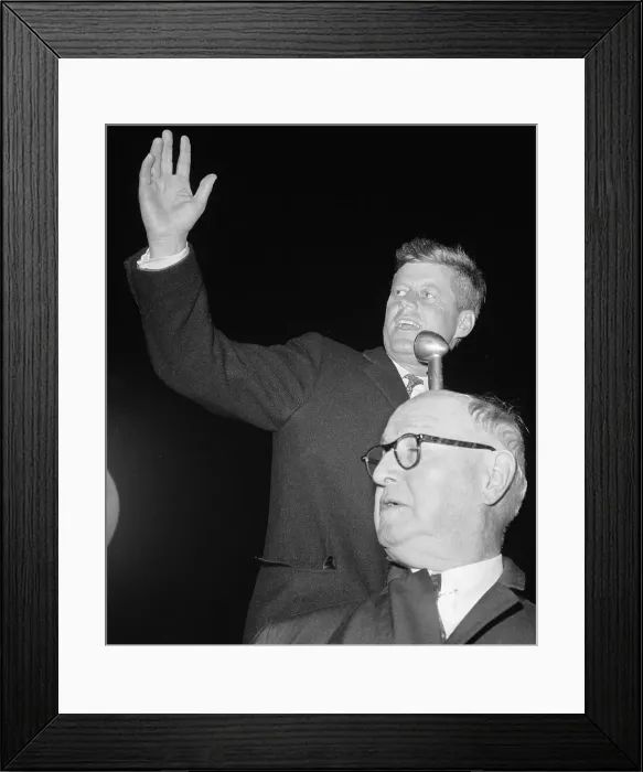 Framed Print : John F. Kennedy With James A. Farley Framed Print : John F. Kennedy With James A. Farley