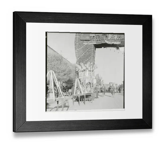 Framed Print : Street Decoration in Teheran Framed Print : Street Decoration in Teheran