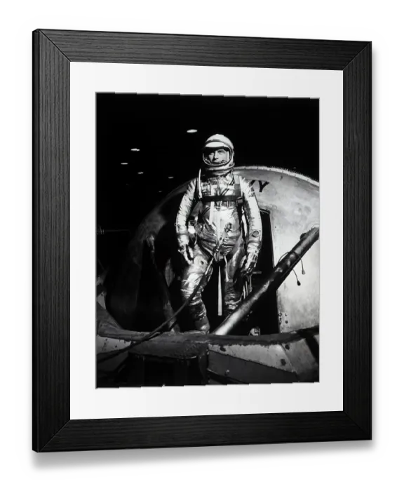 Framed Print : Donald Slayton In Spacesuit In Training