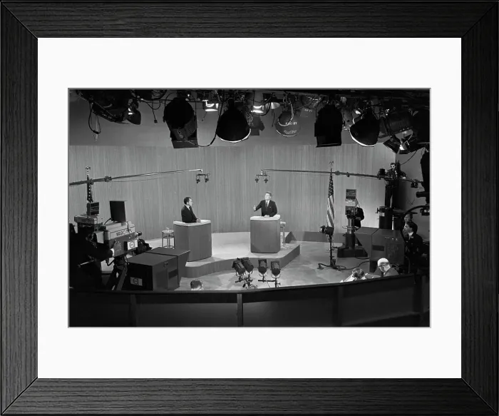 Framed Print : Nixon And Kennedy in Televised Debate Framed Print : Nixon And Kennedy in Televised Debate