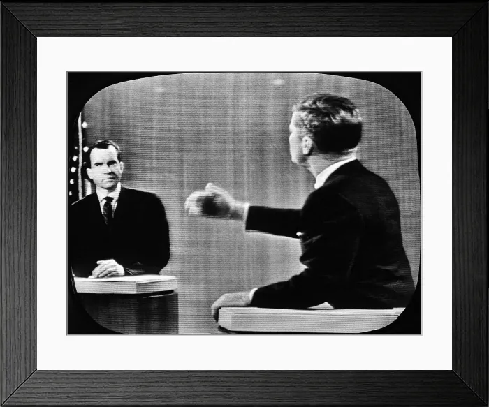 Framed Print : Kennedy Debating Nixon Framed Print : Kennedy Debating Nixon