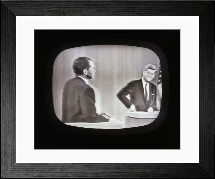 Framed Print : Richard Nixon and John F. Kennedy Debate Framed Print : Richard Nixon and John F. Kennedy Debate
