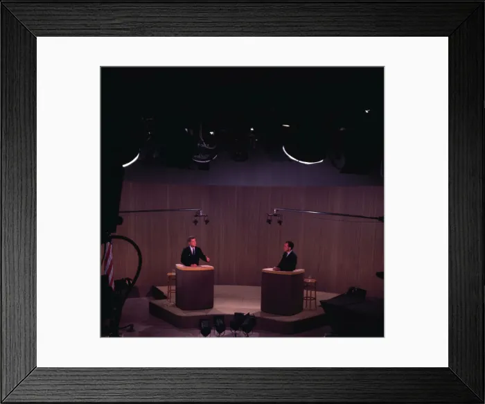 Framed Print : Richard Nixon and John F. Kennedy Debate Framed Print : Richard Nixon and John F. Kennedy Debate