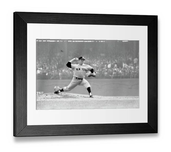 Framed Print : Bob Turley Pitching - Yankees Vs Pirates Framed Print : Bob Turley Pitching - Yankees Vs Pirates