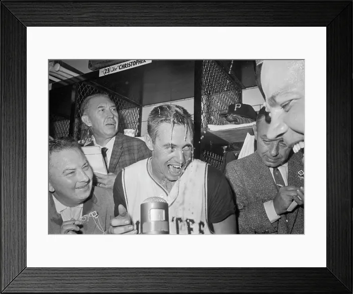 Framed Print : Bill Mazeroski in the Locker Room Framed Print : Bill Mazeroski in the Locker Room