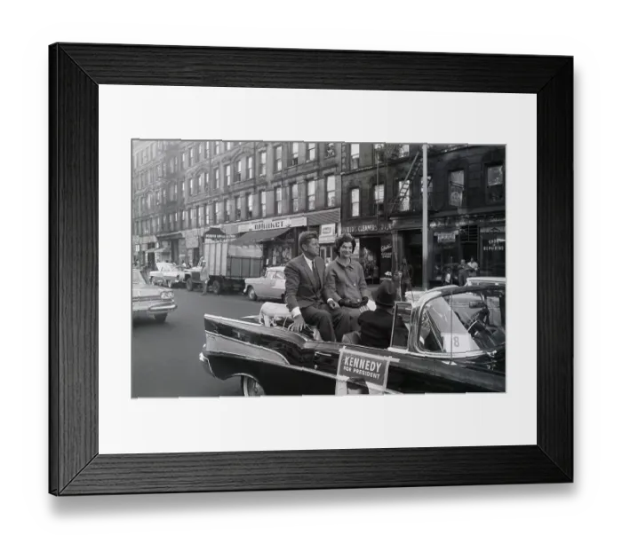 Framed Print : John and Jackie Kennedy Campaigning in new York Framed Print : John and Jackie Kennedy Campaigning in new York