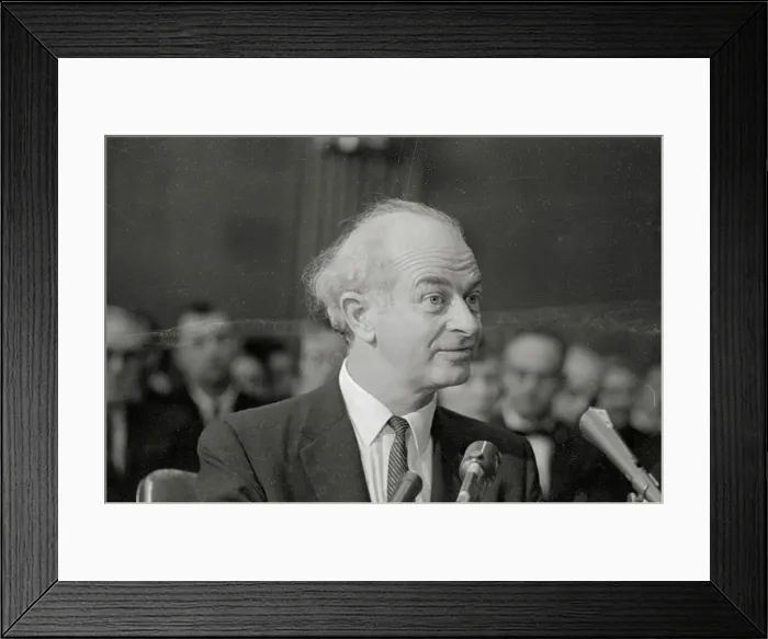Framed Print : Linus Pauling Appearing Before Senate Framed Print : Linus Pauling Appearing Before Senate