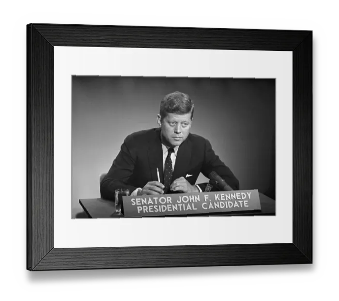Framed Print : John Kennedy Speaking About Tax Cut Framed Print : John Kennedy Speaking About Tax Cut