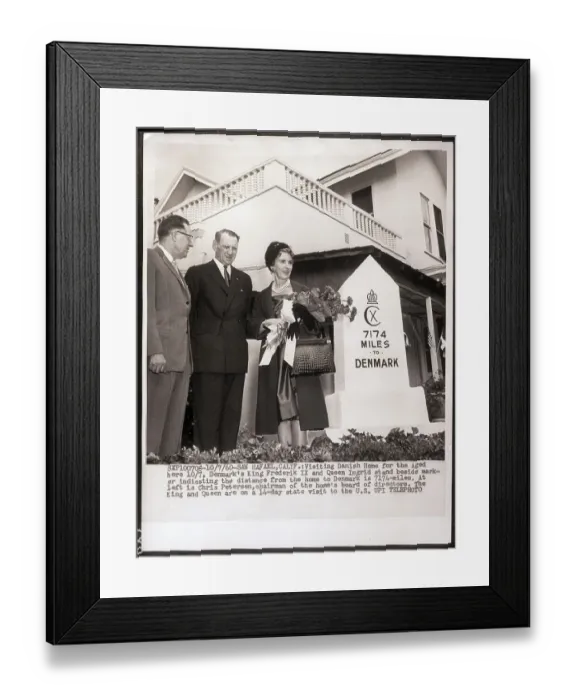 Framed Print : Dane King Frederik and Queen Ingrid Framed Print : Dane King Frederik and Queen Ingrid