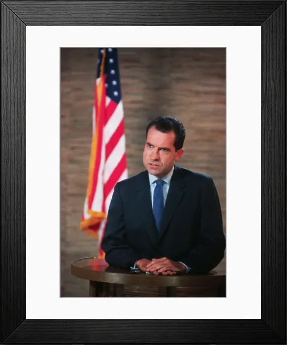 Framed Print : Portrait of Richard Nixon Framed Print : Portrait of Richard Nixon