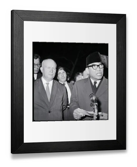 Framed Print : Sukarno W / Nikita Khrushchev Framed Print : Sukarno W / Nikita Khrushchev
