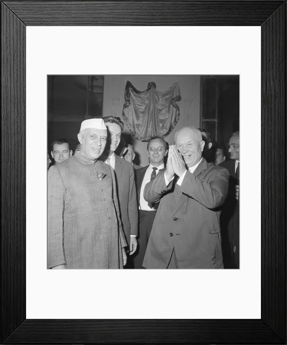 Framed Print : Nikita Khrushchev With Jawarhalal Nehru Framed Print : Nikita Khrushchev With Jawarhalal Nehru