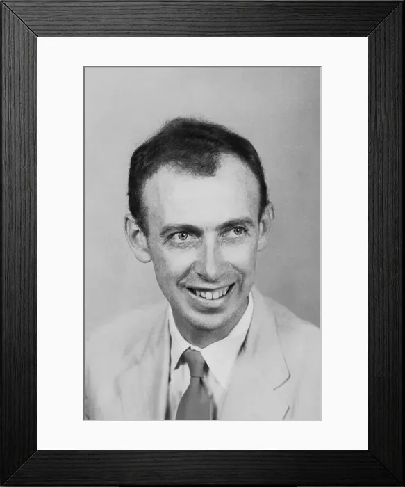 Framed Print : Portrait of James D. Watson Smiling Framed Print : Portrait of James D. Watson Smiling