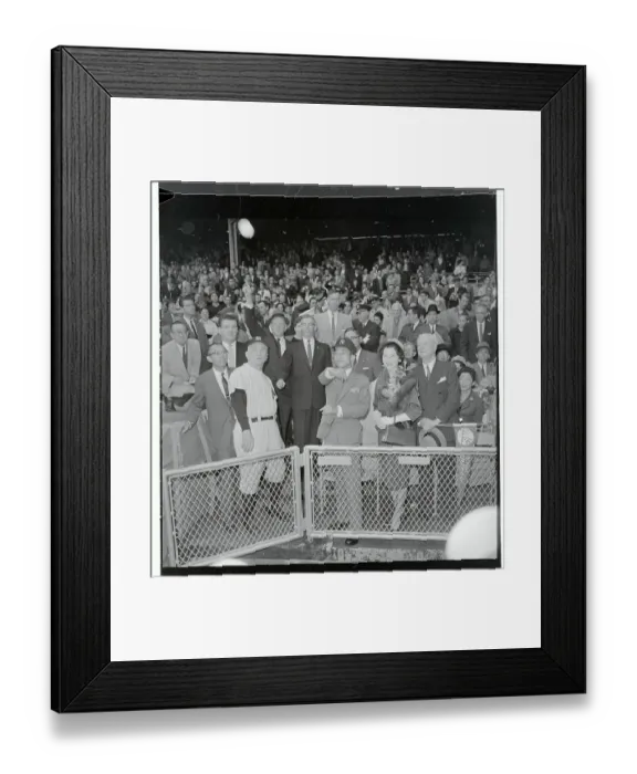 Framed Print : Prince Akahito Throwing Out the First Baseball Framed Print : Prince Akahito Throwing Out the First Baseball