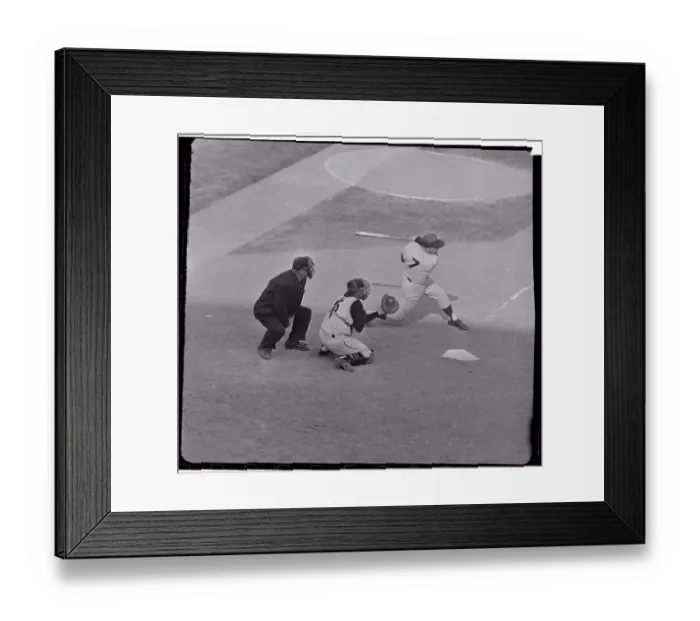 Framed Print : Mickey Mantle in Batting Action Framed Print : Mickey Mantle in Batting Action