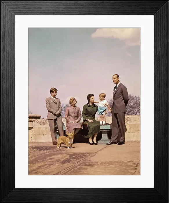 Framed Print : Royal Family Together on Roof