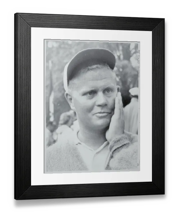 Framed Print : Portrait of Jack Nicklaus Framed Print : Portrait of Jack Nicklaus