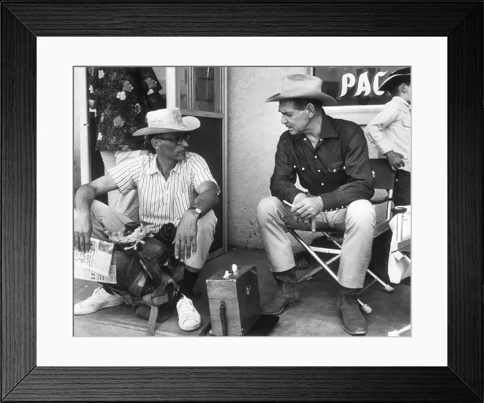 Framed Print : Arthur Miller and Clark Gable on Set of The Misfits Framed Print : Arthur Miller and Clark Gable on Set of The Misfits