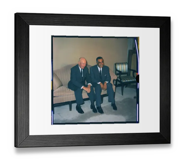 Framed Print : Eisenhower and Abdel Nasser Framed Print : Eisenhower and Abdel Nasser