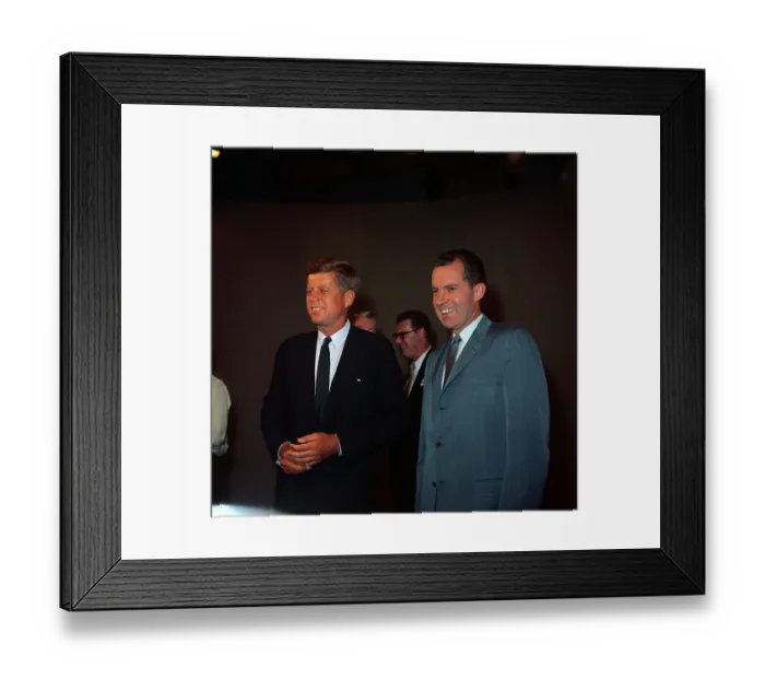 Framed Print : Kennedy and Nixon