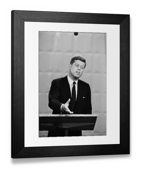 Framed Print : Senator John F. Kennedy During Debate Framed Print : Senator John F. Kennedy During Debate