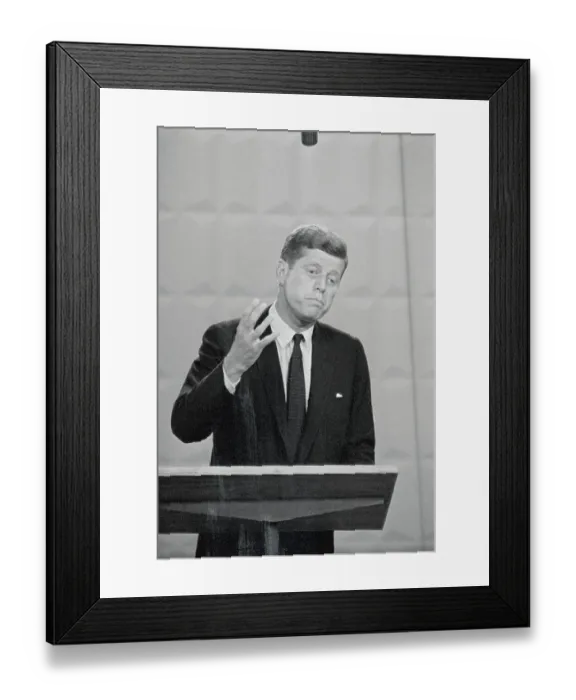 Framed Print : Senator John F. Kennedy Speaking at Debate Framed Print : Senator John F. Kennedy Speaking at Debate