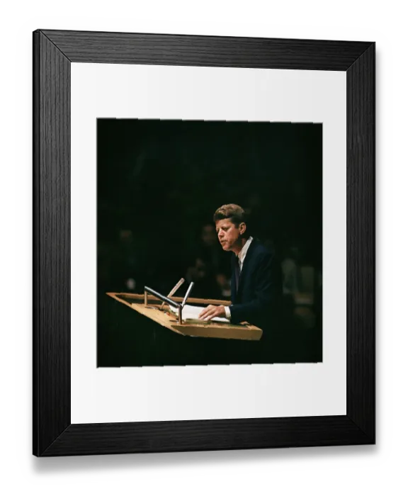 Framed Print : President Kennedy At the U.N Framed Print : President Kennedy At the U.N