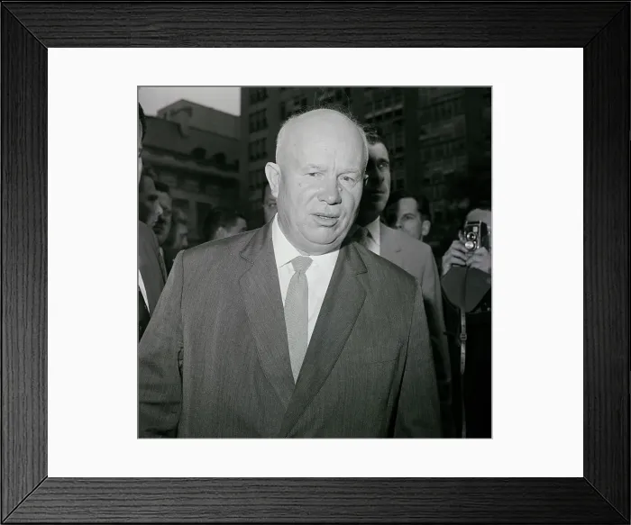 Framed Print : Nikita Khrushchev Arrives At the U.N Framed Print : Nikita Khrushchev Arrives At the U.N