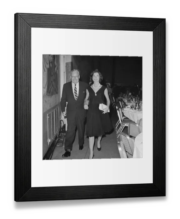 Framed Print : Jacqueline Kennedy Being Escorted Framed Print : Jacqueline Kennedy Being Escorted
