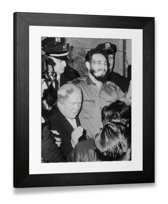 Framed Print : Fidel Castro and Nikita Khrushchev Framed Print : Fidel Castro and Nikita Khrushchev