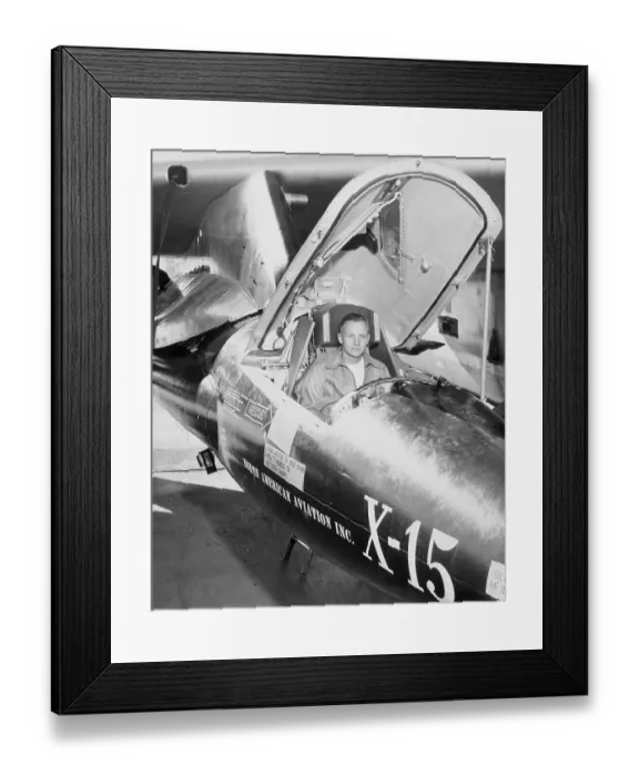 Framed Print : Neil Armstrong Sitting in X-15 Framed Print : Neil Armstrong Sitting in X-15
