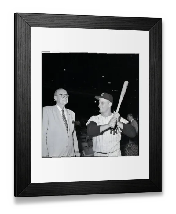 Framed Print : Roger Maris And Ty Cobb Together Framed Print : Roger Maris And Ty Cobb Together