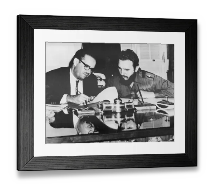 Framed Print : Fidel Castro and Osvaldo Dorticos Signing Decree Framed Print : Fidel Castro and Osvaldo Dorticos Signing Decree