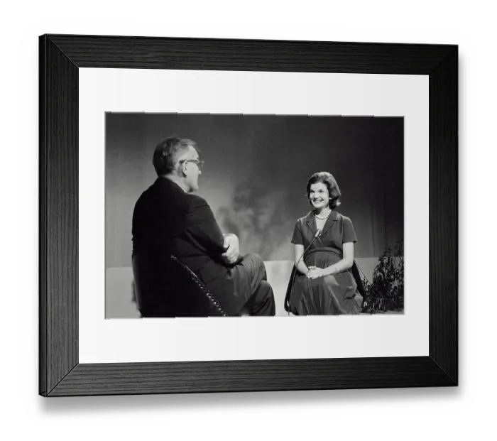 Framed Print : Dave Garroway Interviewing Jacqueline Kennedy Framed Print : Dave Garroway Interviewing Jacqueline Kennedy