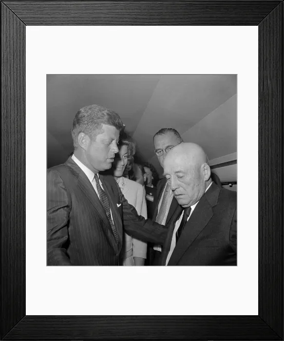 Framed Print : John F. Kennedy Comforting Sam Rayburn Framed Print : John F. Kennedy Comforting Sam Rayburn