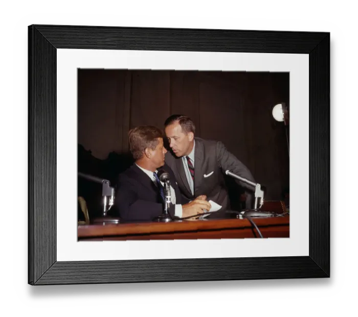 Framed Print : Senator Scoop Jackson Speaking with John F. Kennedy Framed Print : Senator Scoop Jackson Speaking with John F. Kennedy