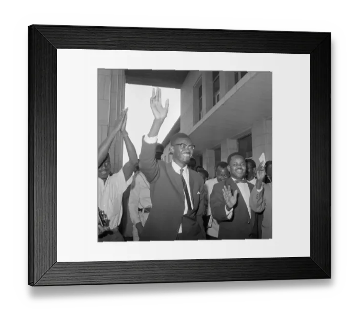 Framed Print : Prime Minister Lumumba Acknowledging Support of Senate