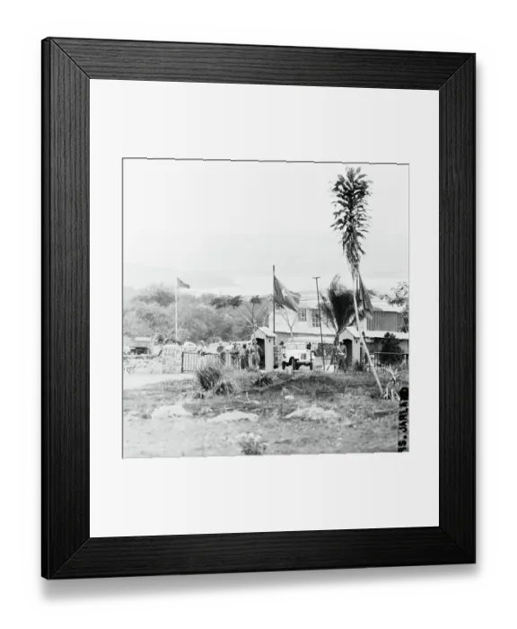 Framed Print : Congolese Soldiers Guarding Their President's Home Framed Print : Congolese Soldiers Guarding Their President's Home