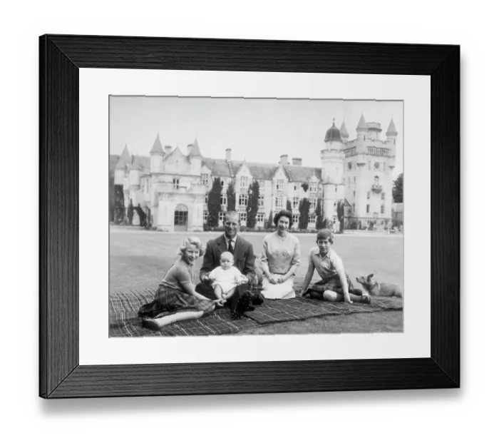Framed Print : Royal Family At Balmoral Framed Print : Royal Family At Balmoral