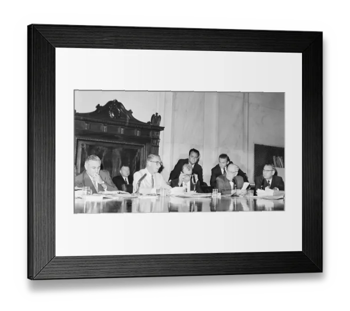 Framed Print : Everett Dirken at Senate Investigation Framed Print : Everett Dirken at Senate Investigation