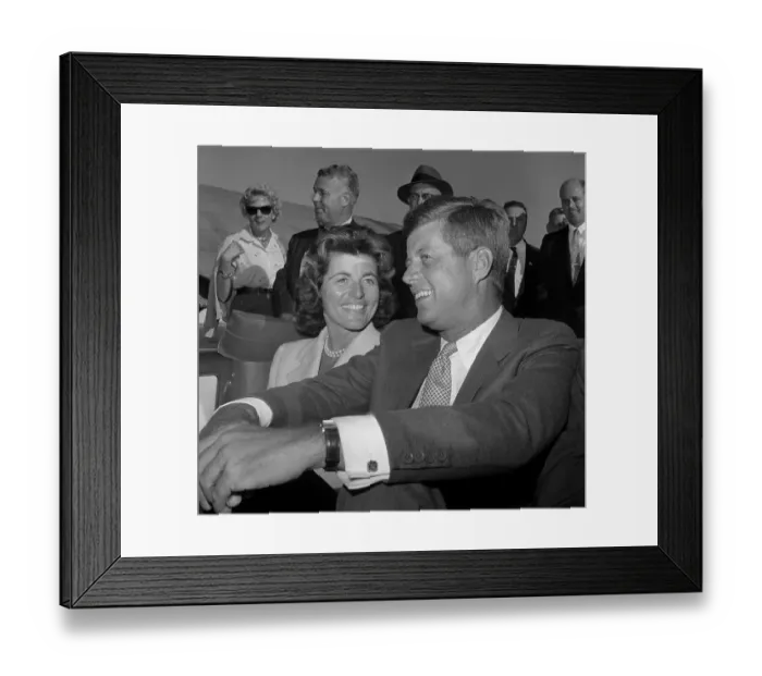 Framed Print : Senator Kennedy and His Sister Patricia Framed Print : Senator Kennedy and His Sister Patricia