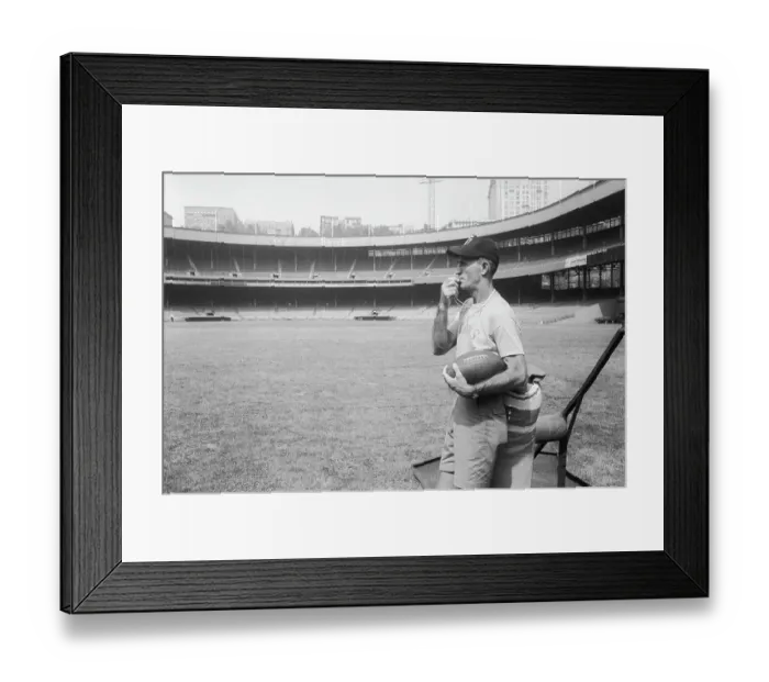 Framed Print : Coach Sammy Baugh
