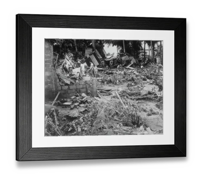 Framed Print : The Destruction of Hurricane Donna Framed Print : The Destruction of Hurricane Donna