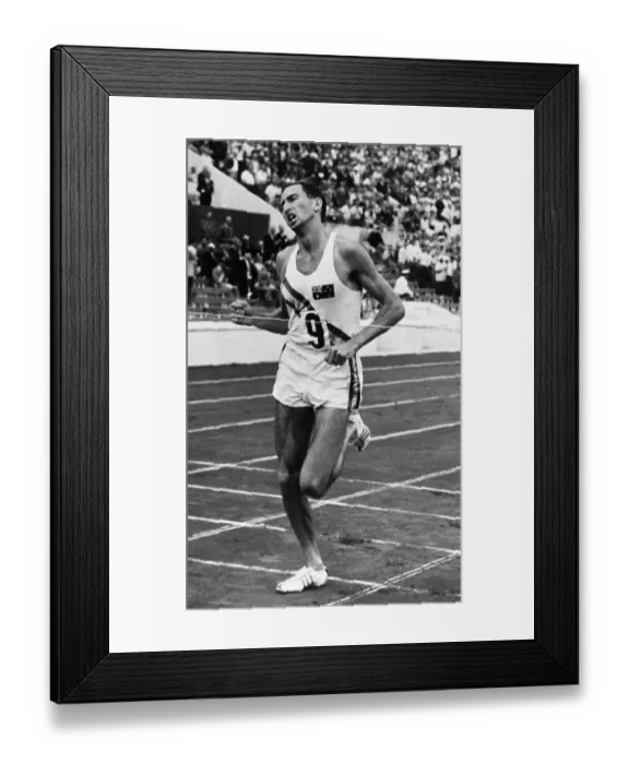 Framed Print : Herb Elliot Winning 1500 Meter Run Framed Print : Herb Elliot Winning 1500 Meter Run