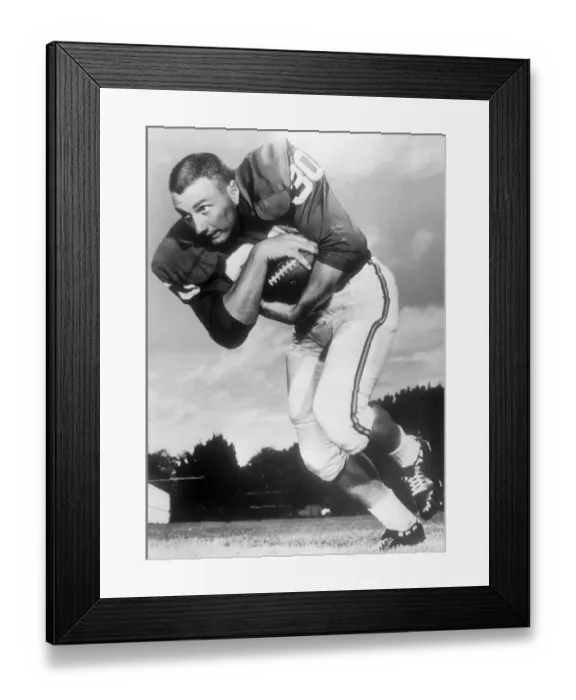 Framed Print : Jack Spikes Clutching Football Framed Print : Jack Spikes Clutching Football