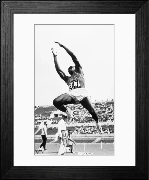 Framed Print : Decathlete Rafer Johnson Framed Print : Decathlete Rafer Johnson