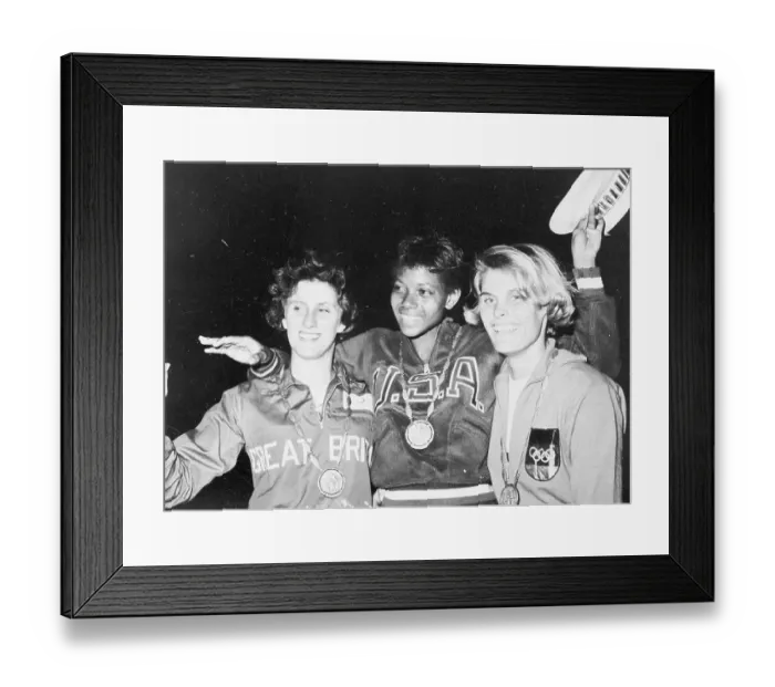 Framed Print : Wilma Rudolph Winning Race Framed Print : Wilma Rudolph Winning Race